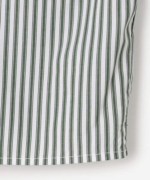 GYMPHLEX(ジムフレックス)の「Gymphlex | ショート ボタンダウン半袖シャツ STRIPE WOMEN(シャツ/ブラウス・レディース・グリーン系その他・14)」の6枚目の写真