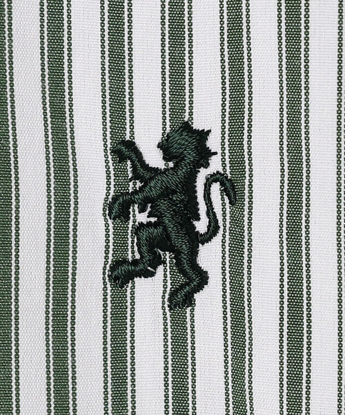 GYMPHLEX(ジムフレックス)の「Gymphlex | ショート ボタンダウン半袖シャツ STRIPE WOMEN(シャツ/ブラウス・レディース・グリーン系その他・14)」の8枚目の写真