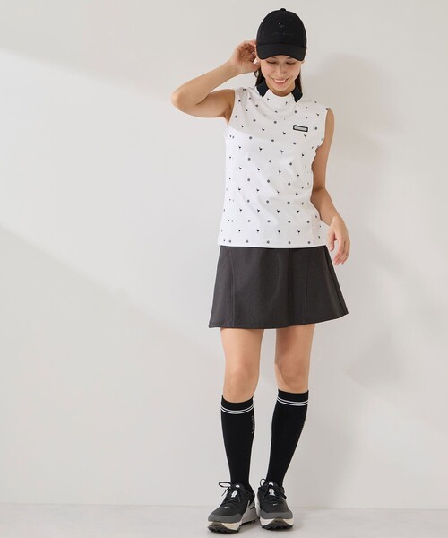 JUN&ROPE'(ジュンアンドロペ)の「小紋総柄プリントノースリーブプルオーバー/UV・接触冷感(Tシャツ/カットソー・レディース・ブラック/ベージュ/ホワイト・S/M/L)」の18枚目の写真