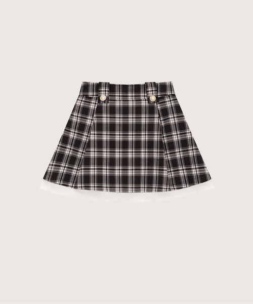 LA POMME petit(ラポミ・プチ)の「Lace Collar Plaid Jacket Set Up(セットアップ・レディース・ネイビー/ブラック・SMALL/MEDIUM)」の5枚目の写真