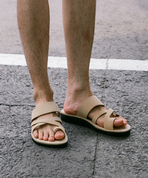 JERUSALEM SANDALS（エルサレム サンダル）の「8NN ザ グッド シェパード-ホワイトヌバック (ザ グッド シェパード ヌバック)（サンダル）」