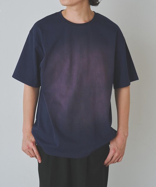 COLONY 2139(コロニートゥーワンスリーナイン)の「フロントスプレーTシャツ(Tシャツ/カットソー・メンズ・ネイビー/レッド/サックスブルー/ブラック・LARGE/MEDIUM)」の14枚目の写真