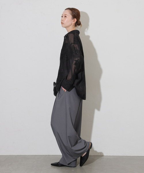 JOURNAL STANDARD(ジャーナルスタンダード)の「《追加2》シアーレースビッグシャツ(シャツ/ブラウス・レディース・ベージュ/ホワイト/ブラック・FREE)」の11枚目の写真