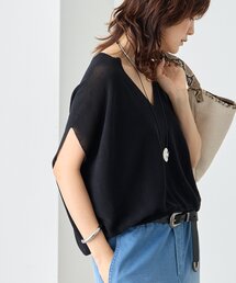 RIVE DROITE | 【美シルエット】ライトギマフレンチコクーンニット(ニット/セーター)