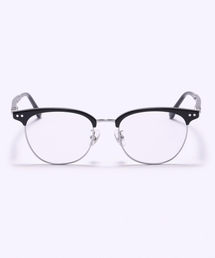 ALO EYEWEAR（アロアイウェア）の「[FRAME BLACK] FBG9601 0911G ハーフリム ブラック/シルバー メガネフレーム（メガネ）」