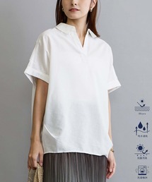 リネン混レギュラーシャツ