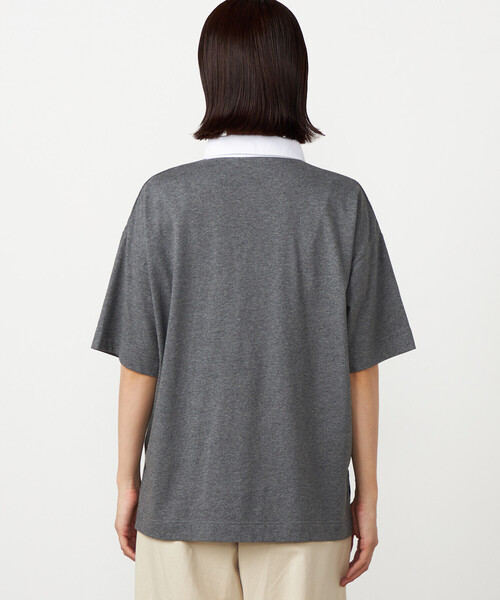 COMME CA ISM(コムサイズム)の「ラガーシャツ(Tシャツ/カットソー・レディース・ネイビー/グレー/ブラック・FREE)」の17枚目の写真