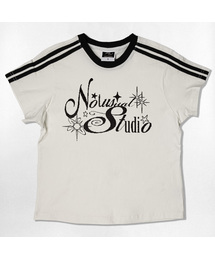 ピクセルスタジオ セミクロップ 半袖Tシャツ 6色