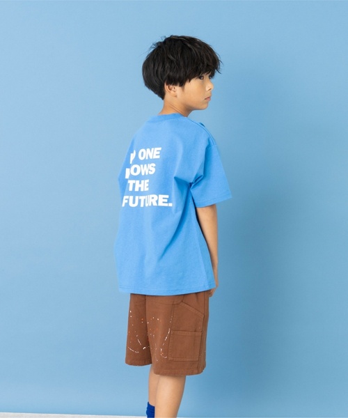 and D. petit main(アンドディープティマイン)の「【綿100】【365D.】メッセージバックBIGロゴ半袖Tシャツ(Tシャツ/カットソー・キッズ・ホワイト/ブラック/ブルー/レッド・90cm/140cm/130cm/120cm/100cm/110cm)」の3枚目の写真