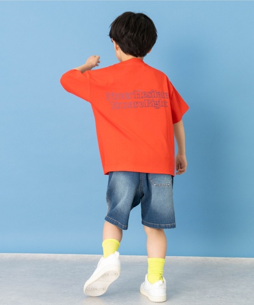 and D. petit main(アンドディープティマイン)の「【綿100】【365D.】メッセージバックBIGロゴ半袖Tシャツ(Tシャツ/カットソー・キッズ・ホワイト/ブラック/ブルー/レッド・90cm/140cm/130cm/120cm/100cm/110cm)」の10枚目の写真