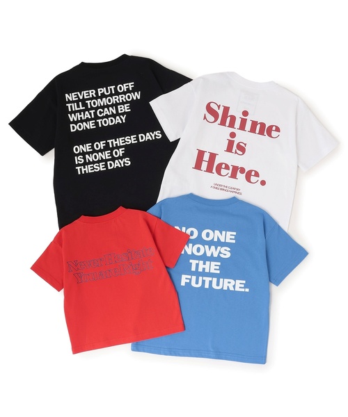 and D. petit main(アンドディープティマイン)の「【綿100】【365D.】メッセージバックBIGロゴ半袖Tシャツ(Tシャツ/カットソー・キッズ・ホワイト/ブラック/ブルー/レッド・90cm/140cm/130cm/120cm/100cm/110cm)」の14枚目の写真