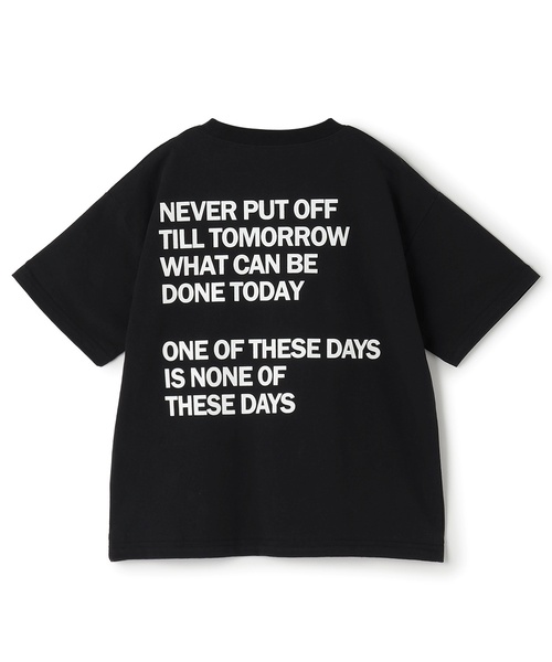 and D. petit main(アンドディープティマイン)の「【綿100】【365D.】メッセージバックBIGロゴ半袖Tシャツ(Tシャツ/カットソー・キッズ・ホワイト/ブラック/ブルー/レッド・90cm/140cm/130cm/120cm/100cm/110cm)」の16枚目の写真