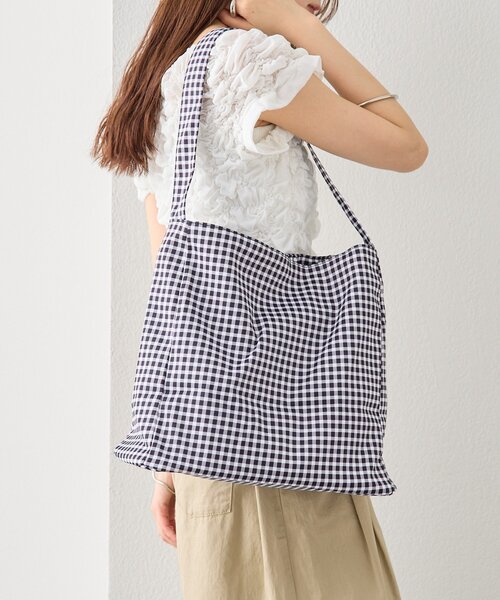 mystic(ミスティック)の「ギンガムチェックトートBAG(トートバッグ・レディース・ブラック・ONE SIZE)」の12枚目の写真