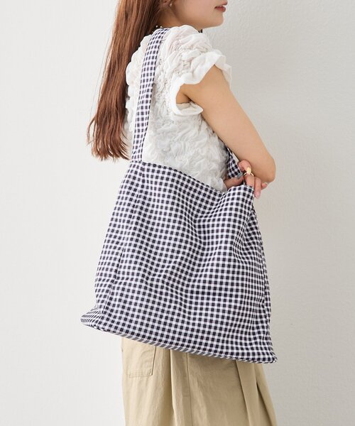 mystic(ミスティック)の「ギンガムチェックトートBAG(トートバッグ・レディース・ブラック・ONE SIZE)」の17枚目の写真