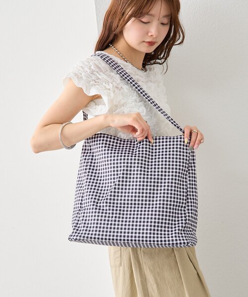 mystic(ミスティック)の「ギンガムチェックトートBAG(トートバッグ・レディース・ブラック・ONE SIZE)」の18枚目の写真