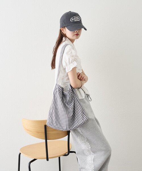 mystic(ミスティック)の「ギンガムチェックトートBAG(トートバッグ・レディース・ブラック・ONE SIZE)」の11枚目の写真