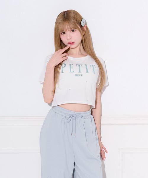 apres jour（アプレジュール）の「スパンコールロゴストーンTシャツ（Tシャツ/カットソー・レディース・ブラック/ホワイト系その他/オフホワイト・X-LARGE/フリー）」の20枚目の写真