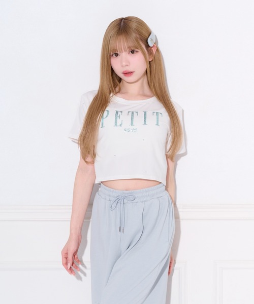apres jour（アプレジュール）の「スパンコールロゴストーンTシャツ（Tシャツ/カットソー・レディース・ブラック/ホワイト系その他/オフホワイト・X-LARGE/フリー）」の21枚目の写真