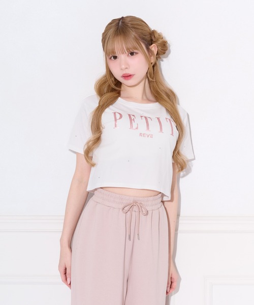 apres jour（アプレジュール）の「スパンコールロゴストーンTシャツ（Tシャツ/カットソー・レディース・ブラック/ホワイト系その他/オフホワイト・X-LARGE/フリー）」の15枚目の写真