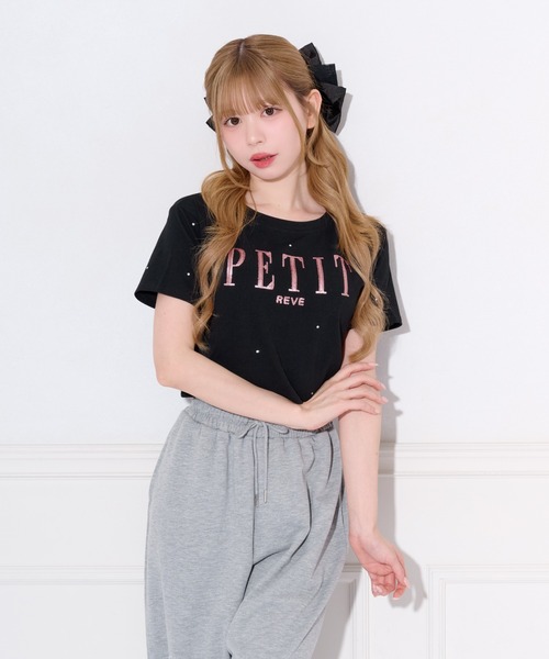 apres jour（アプレジュール）の「スパンコールロゴストーンTシャツ（Tシャツ/カットソー・レディース・ブラック/ホワイト系その他/オフホワイト・X-LARGE/フリー）」の10枚目の写真