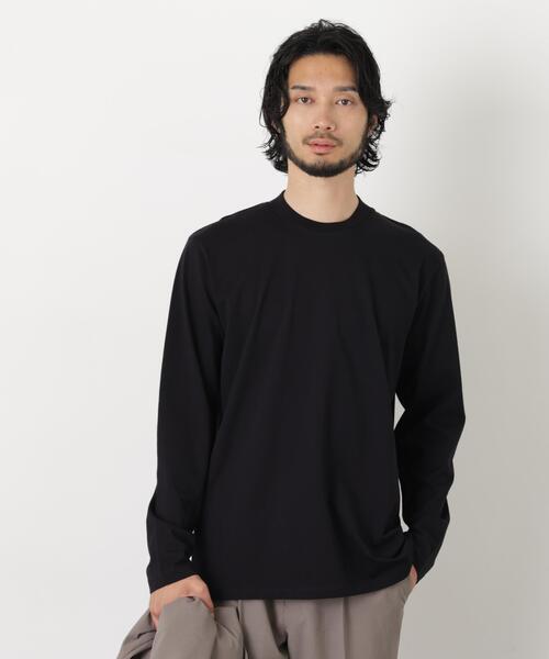 NANO universe(ナノユニバース)の「ジャケT(R) クルーネック 長袖(Tシャツ/カットソー・メンズ・ブラック/ホワイト・L/S/M/XL)」の15枚目の写真