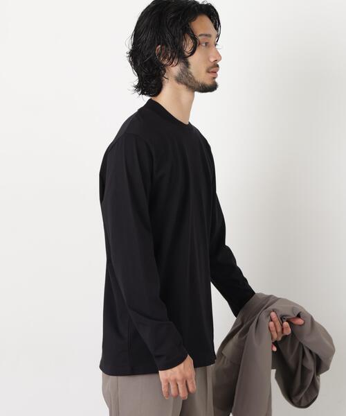 NANO universe(ナノユニバース)の「ジャケT(R) クルーネック 長袖(Tシャツ/カットソー・メンズ・ブラック/ホワイト・L/S/M/XL)」の16枚目の写真