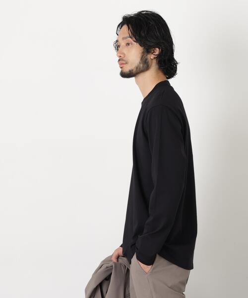 NANO universe(ナノユニバース)の「ジャケT(R) クルーネック 長袖(Tシャツ/カットソー・メンズ・ブラック/ホワイト・L/S/M/XL)」の17枚目の写真