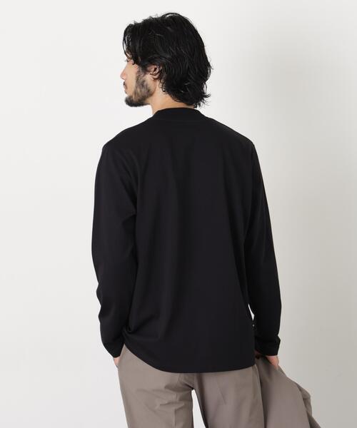 NANO universe(ナノユニバース)の「ジャケT(R) クルーネック 長袖(Tシャツ/カットソー・メンズ・ブラック/ホワイト・L/S/M/XL)」の18枚目の写真