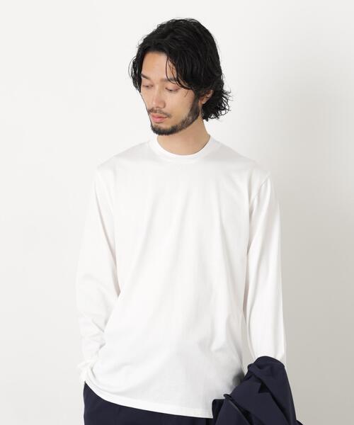 NANO universe(ナノユニバース)の「ジャケT(R) クルーネック 長袖(Tシャツ/カットソー・メンズ・ブラック/ホワイト・L/S/M/XL)」の8枚目の写真