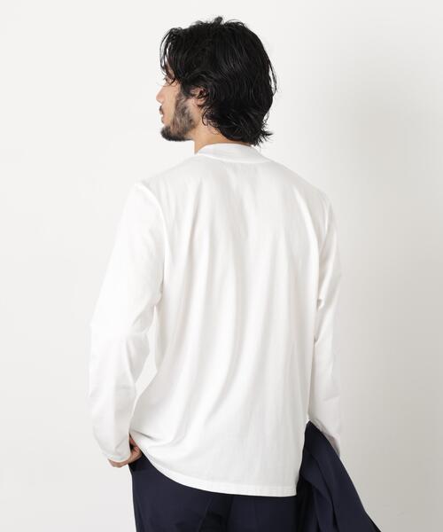 NANO universe(ナノユニバース)の「ジャケT(R) クルーネック 長袖(Tシャツ/カットソー・メンズ・ブラック/ホワイト・L/S/M/XL)」の10枚目の写真