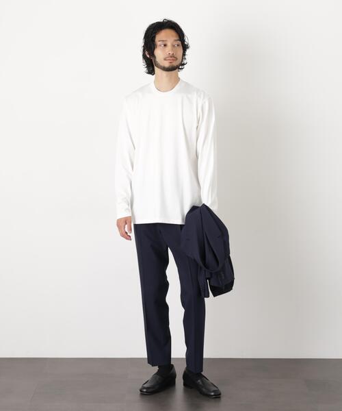NANO universe(ナノユニバース)の「ジャケT(R) クルーネック 長袖(Tシャツ/カットソー・メンズ・ブラック/ホワイト・L/S/M/XL)」の11枚目の写真