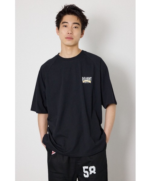 RODEO CROWNS WIDE BOWL(ロデオクラウンズワイドボウル)の「DELIGHT Tシャツ(Tシャツ/カットソー・メンズ・ネイビー/ブラック/マジェンタ・MEDIUM/LARGE)」の2枚目の写真