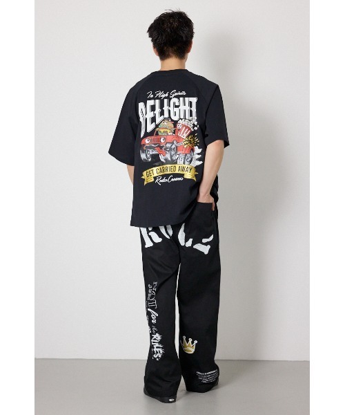 RODEO CROWNS WIDE BOWL(ロデオクラウンズワイドボウル)の「DELIGHT Tシャツ(Tシャツ/カットソー・メンズ・ネイビー/ブラック/マジェンタ・MEDIUM/LARGE)」の7枚目の写真