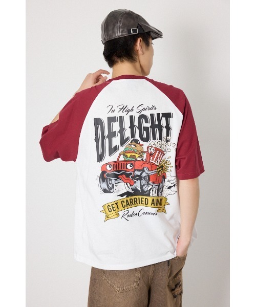 RODEO CROWNS WIDE BOWL(ロデオクラウンズワイドボウル)の「DELIGHT Tシャツ(Tシャツ/カットソー・メンズ・ネイビー/ブラック/マジェンタ・MEDIUM/LARGE)」の9枚目の写真