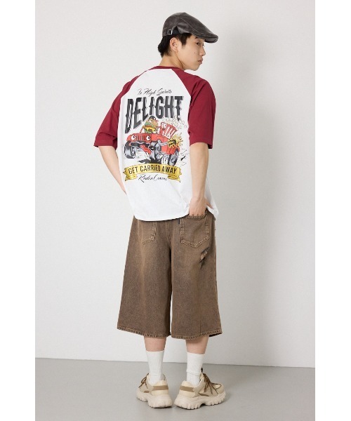 RODEO CROWNS WIDE BOWL(ロデオクラウンズワイドボウル)の「DELIGHT Tシャツ(Tシャツ/カットソー・メンズ・ネイビー/ブラック/マジェンタ・MEDIUM/LARGE)」の11枚目の写真