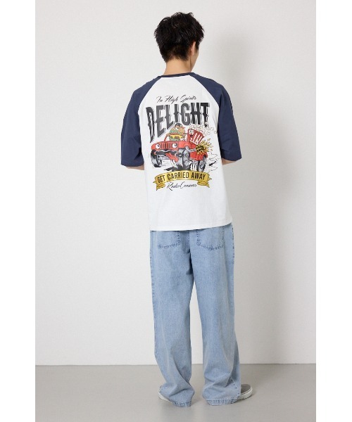 RODEO CROWNS WIDE BOWL(ロデオクラウンズワイドボウル)の「DELIGHT Tシャツ(Tシャツ/カットソー・メンズ・ネイビー/ブラック/マジェンタ・MEDIUM/LARGE)」の16枚目の写真