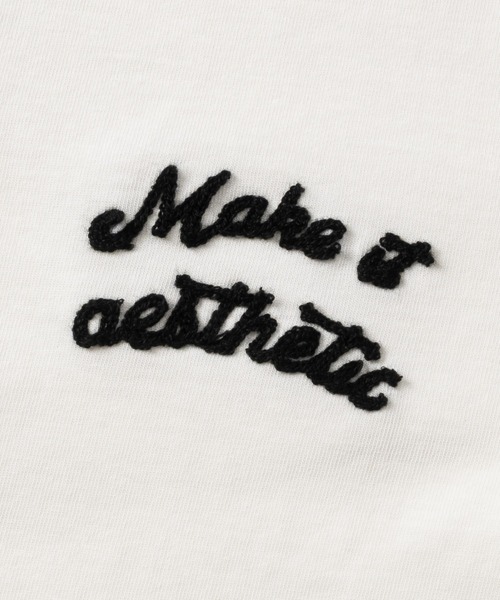 JOHN'S CLOSET(ジョンズクローゼット)の「【31】ドライコットン天竺 ワンポイント刺繍 ヘンリーネックTシャツ 吸水速乾/セットアップ展開有(Tシャツ/カットソー・メンズ・ブラック/チャコールグレー/ホワイト・MEDIUM/LARGE)」の5枚目の写真