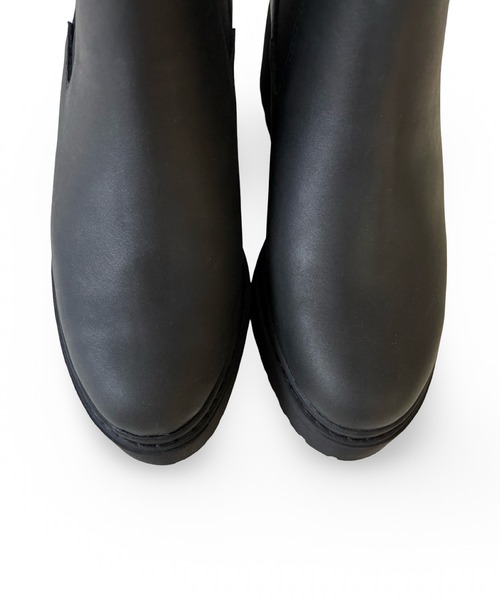Jeffrey Campbell(ジェフリーキャンベル)の「厚底 サイドゴアショートブーツ(ブーツ・レディース・ブラック・38/37/36)」の7枚目の写真