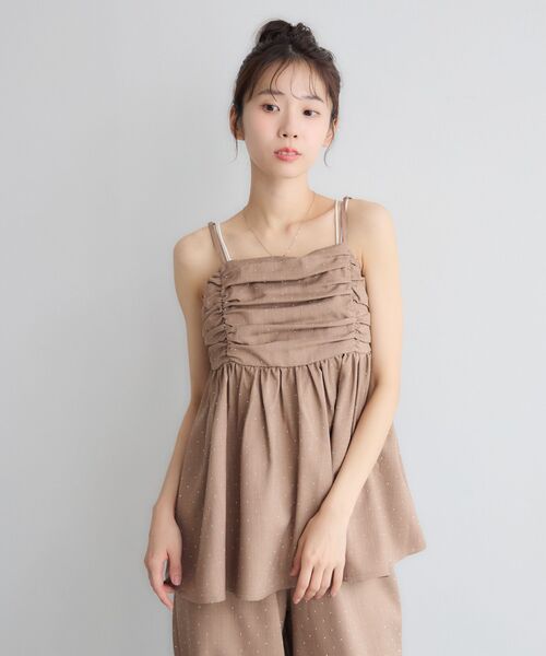 RETRO GIRL(レトロガール)の「【セットアイテム】キャミビスチェ×ラフPTSET(アンサンブル・レディース・イエロー/ブラウン系その他/ライトグレー・FREE)」の13枚目の写真