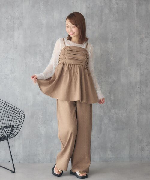 RETRO GIRL(レトロガール)の「【セットアイテム】キャミビスチェ×ラフPTSET(アンサンブル・レディース・イエロー/ブラウン系その他/ライトグレー・FREE)」の17枚目の写真