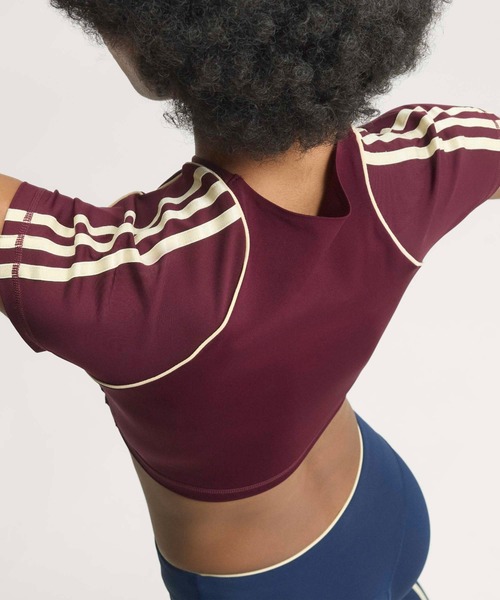 adidas(アディダス)の「adidas OG SPORT T-SHIRTS BRA / アディダス オリジナルス スポーツ SST ブラTシャツ(Tシャツ/カットソー・レディース・マルーン・L/M/S)」の9枚目の写真