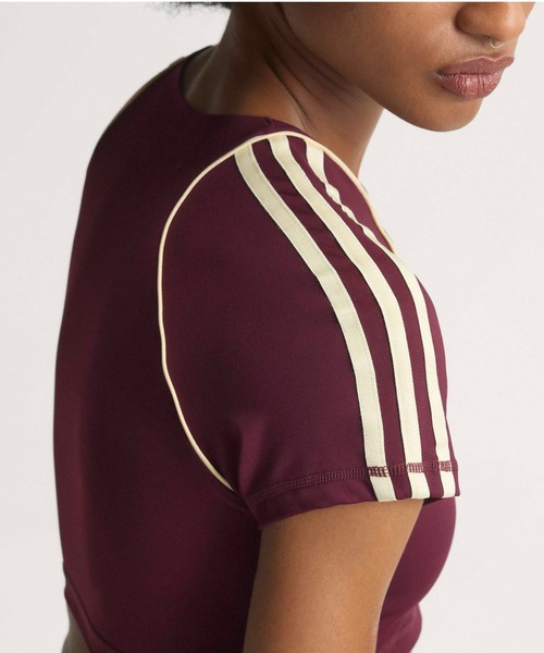 adidas(アディダス)の「adidas OG SPORT T-SHIRTS BRA / アディダス オリジナルス スポーツ SST ブラTシャツ(Tシャツ/カットソー・レディース・マルーン・L/M/S)」の7枚目の写真