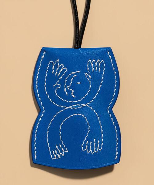 The Make Happy Studio（ザメイクハッピーストゥディオ）の「The Make Happy Studio/ザメイクハッピーストゥディオ/TMHS key crochet（ネックレス・メンズ・キャメル/ブルー/ブラック系その他/タン・F）」の7枚目の写真