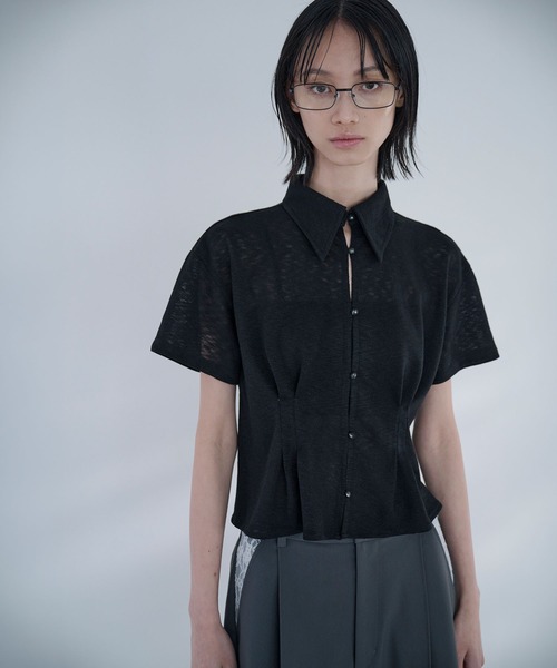 Nora Lily elle(ノラリリーエル)の「tender shirt(Tシャツ/カットソー・レディース・ホワイト/ブラック/ライトブルー・FREE)」の1枚目の写真