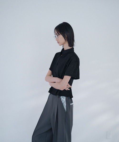 Nora Lily elle(ノラリリーエル)の「tender shirt(Tシャツ/カットソー・レディース・ホワイト/ブラック/ライトブルー・FREE)」の21枚目の写真