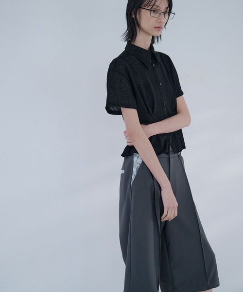 Nora Lily elle(ノラリリーエル)の「tender shirt(Tシャツ/カットソー・レディース・ホワイト/ブラック/ライトブルー・FREE)」の19枚目の写真