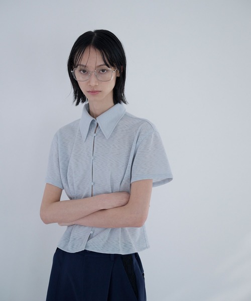 Nora Lily elle(ノラリリーエル)の「tender shirt(Tシャツ/カットソー・レディース・ホワイト/ブラック/ライトブルー・FREE)」の9枚目の写真