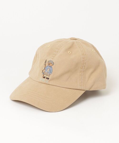 POLO RALPH LAUREN CHILDRENSWEAR(ポロ ラルフ ローレン チルドレンズウェア)の「Polo ベア キャンバス ボール キャップ(キャップ・キッズ・ブラウン系6・ONE)」の3枚目の写真