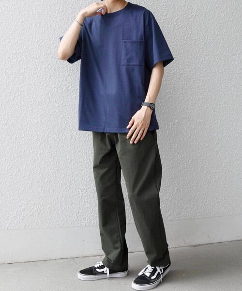 SHIPS any(シップス エニィ)の「SHIPS any:〈接触冷感/吸水速乾/UVカット/遮熱〉Raylock ダブルフェイス ポケット Tシャツ(Tシャツ/カットソー・メンズ・ネイビー/ライトグレー/チャコールグレー・X-LARGE/MEDIUM/LARGE)」の15枚目の写真