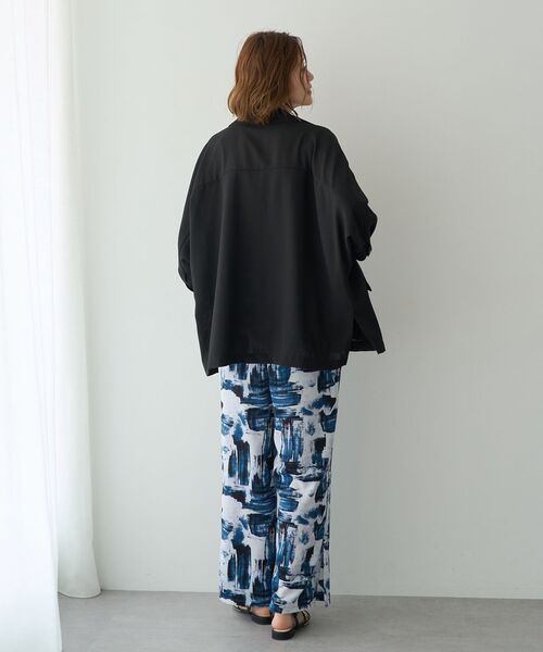 YECCA VECCA(イェッカヴェッカ)の「アブストラクト柄ワイドパンツ(その他パンツ・レディース・ブルー/グレー・FREE)」の9枚目の写真